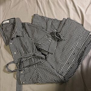 Calvin Klein Black & White Gingham Shirt